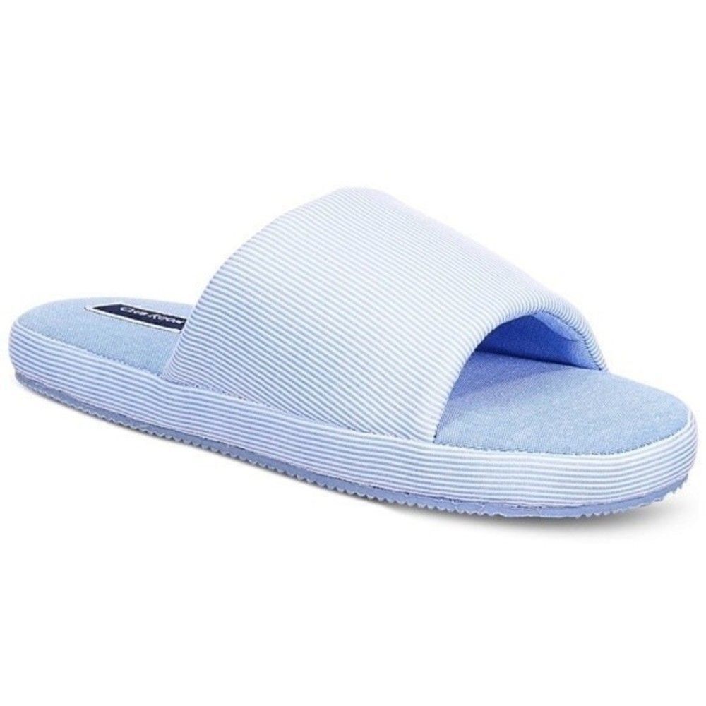 New Club Room Men's Cushioned Bed Slides, Slippers, Shoes Small 6/7